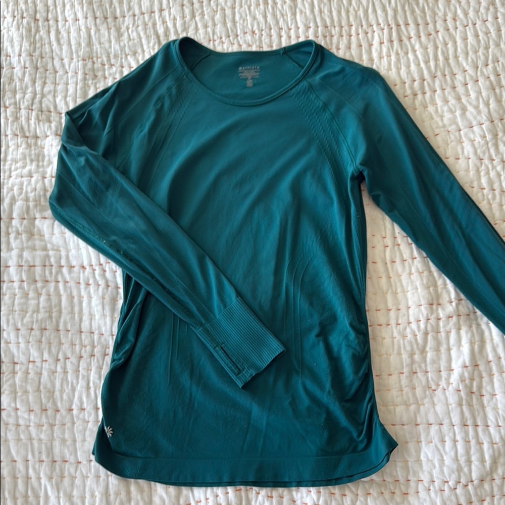 Athleta Teal Long Sleeve Top